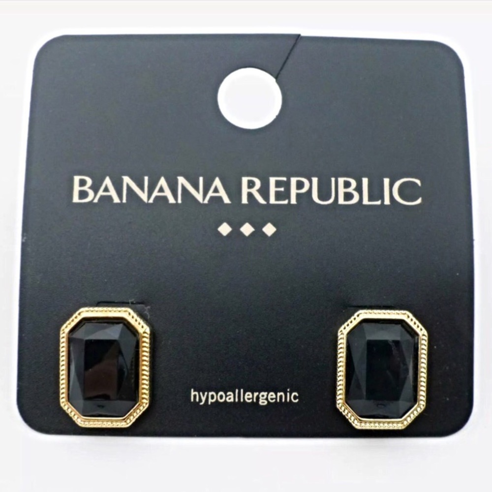 Banana Republic Factory Black Stud Earrings
